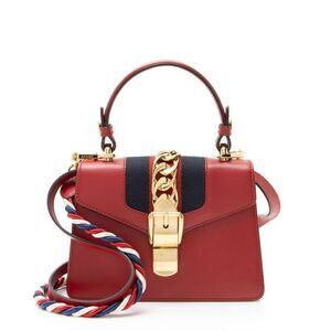 Gucci Leather Sylvie Mini Top Handle